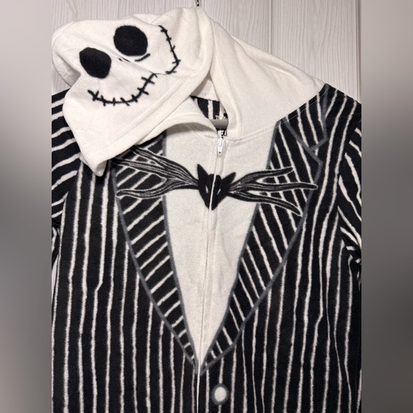 Disney The Nightmare Before Christmas Jack hoodie pajama sleeper kid size M(8/10 - Picture 1 of 8